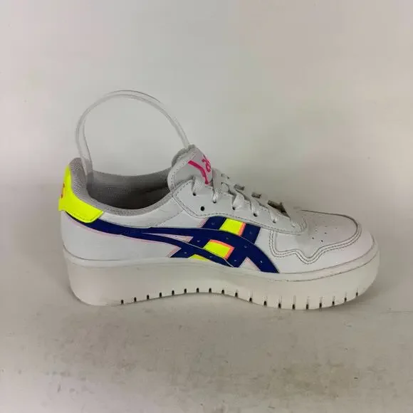 Asics Japan S Platform Sneakers Women's 8 White Leather Lace-Up Athletic Shoes - Picture 3 of 10